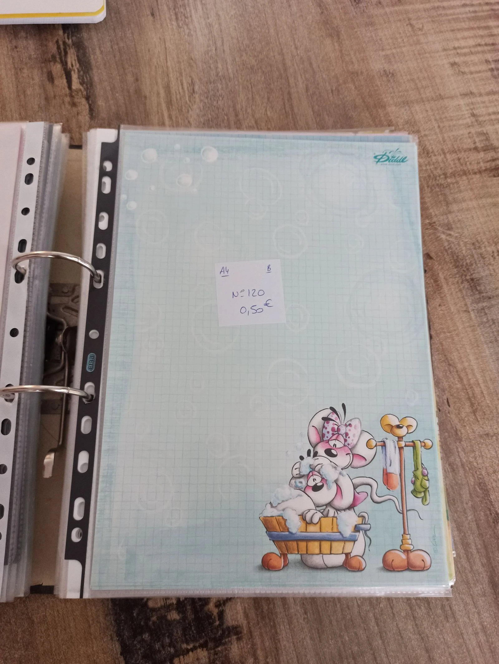 Feuille Diddl A4 120 0,50e 